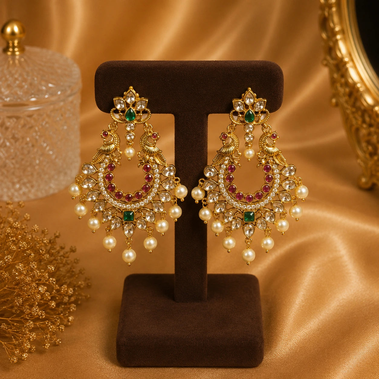 Karnavati Chandbali Earrings
