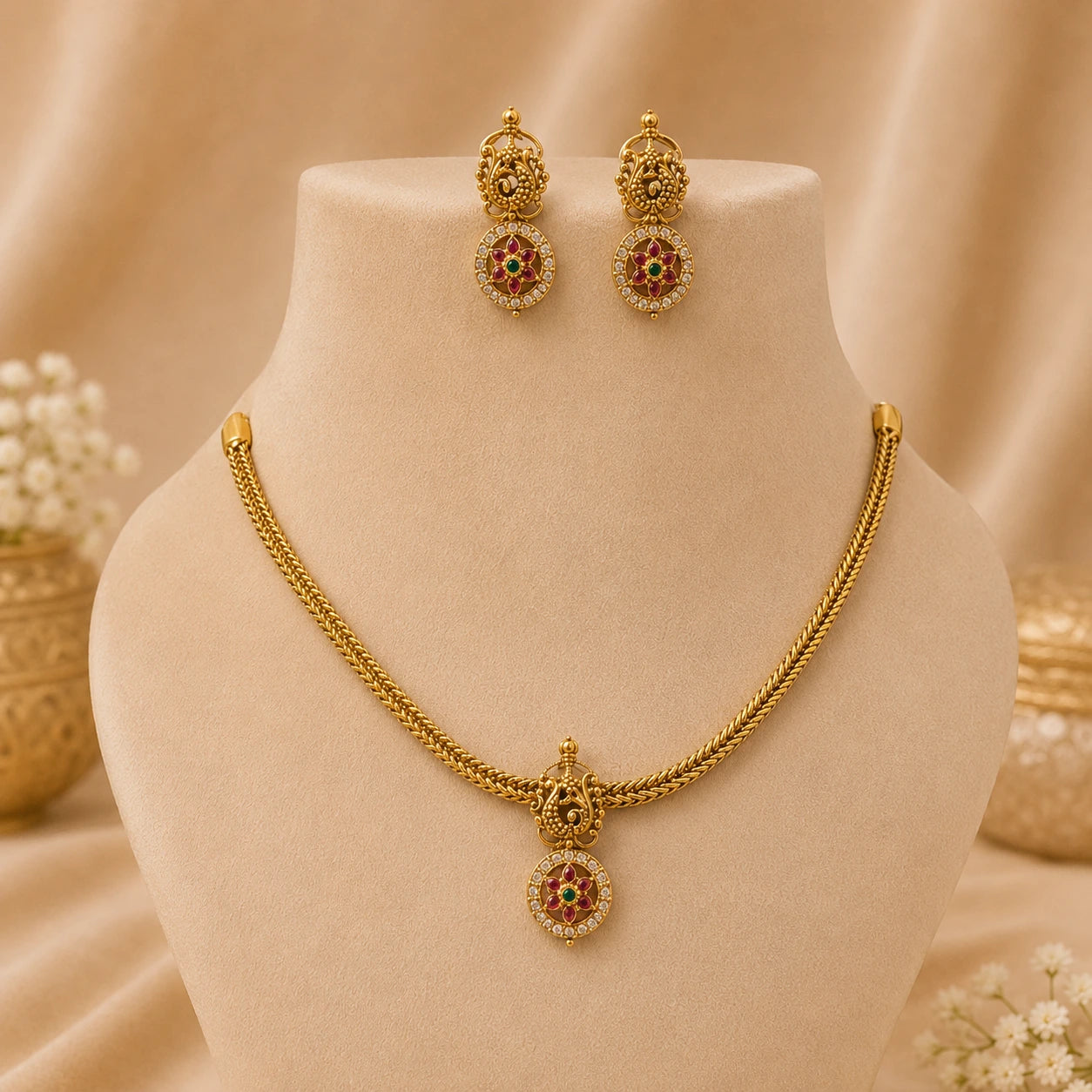 Archa Attigai Necklace Set