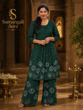Elegant Green Cotton Co-ord Set