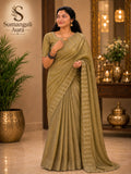 Ready-to-Wear Designer Saree with Matching Blouse