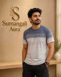 Men’s Premium Gradient Geometric T-Shirt