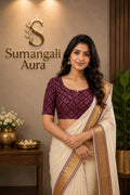 Ready-to-Wear Blouse – Deep Wine Maroon