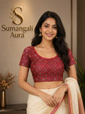 Ready-to-Wear Red Designer Blouse