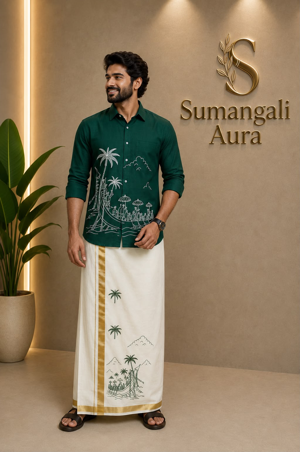 Traditional Shirt & Mundu Set
