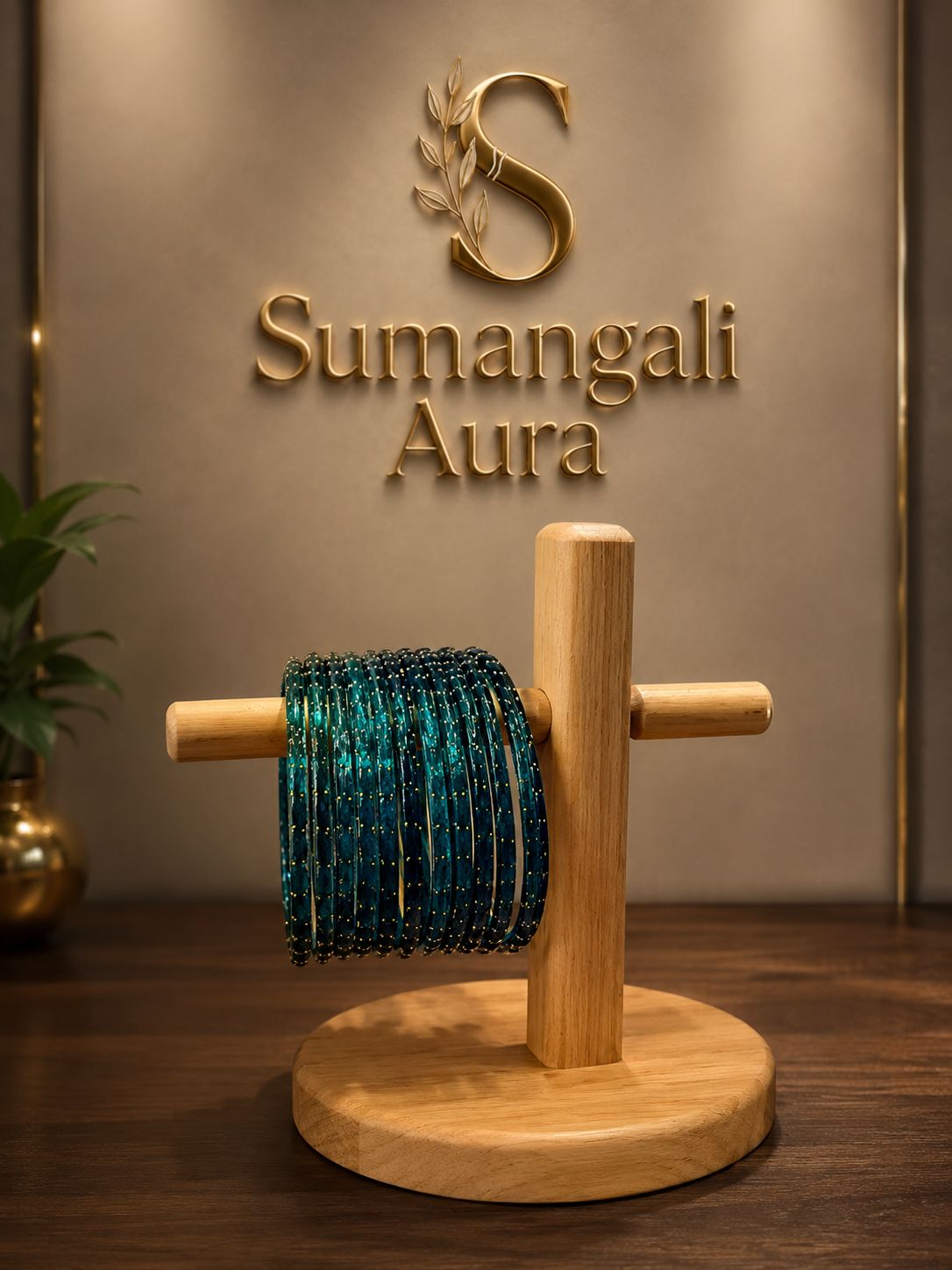 Elegant Teal Green Bangles