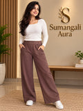 Mocha Brown Everyday Wide-Leg Pants