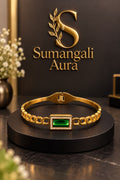 Elegant Emerald Green Bangle