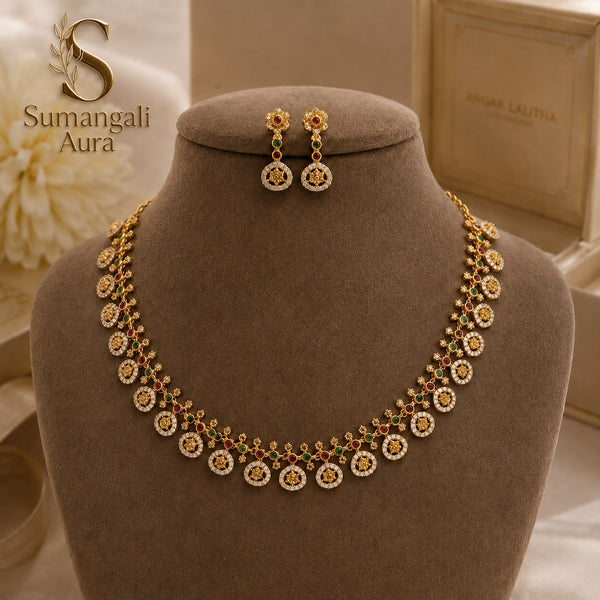 AD Temple Necklace Set
