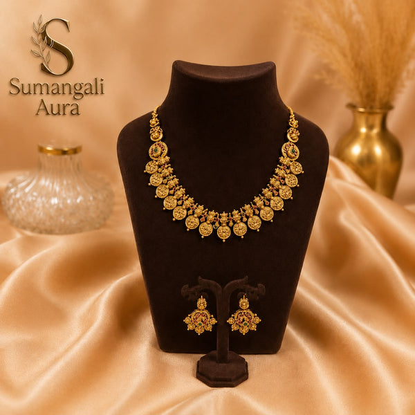 Lakshmi Coin Necklace Set